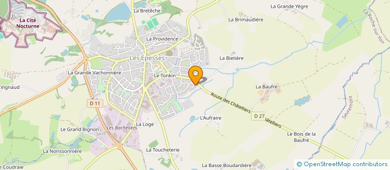 localisation de l'entreprise MBM  LES EPESSES