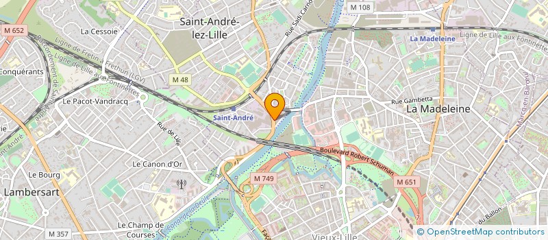 localisation de l'entreprise MBM AUTOMOBILES à SAINT-ANDRE-LEZ-LILLE
