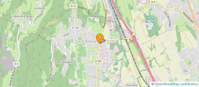 localisation de l'entreprise MBM AUXILIUM  SAINT-BALDOPH