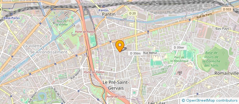 localisation de l'entreprise MBM CONSEIL à PANTIN