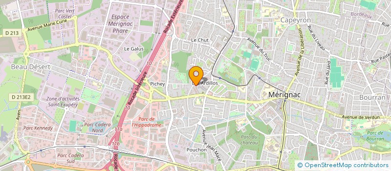 localisation de l'entreprise MBM CORP  MERIGNAC