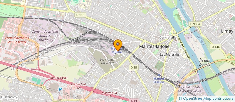 localisation de l'entreprise MBM DISTRIBUTION  MANTES-LA-VILLE