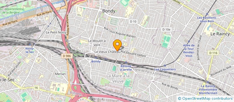 localisation de l'entreprise MBM-ELEC  BONDY