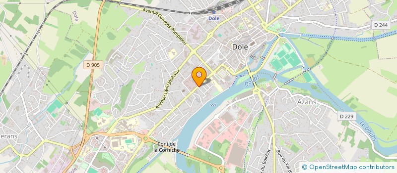 localisation de l'entreprise MBM FOOD à DOLE
