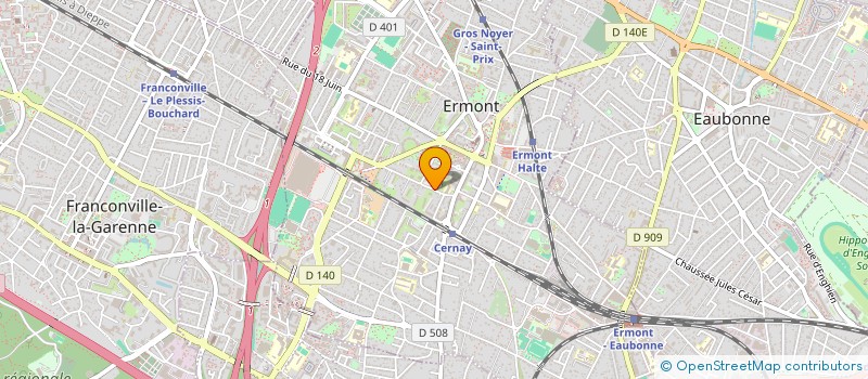 localisation de l'entreprise MBM IMMO  ERMONT