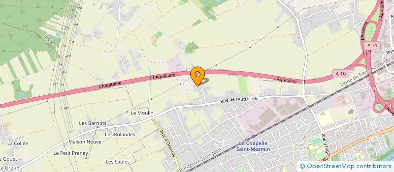 localisation de l'entreprise MBM INVESTISSEMENT à LA CHAPELLE-SAINT-MESMIN