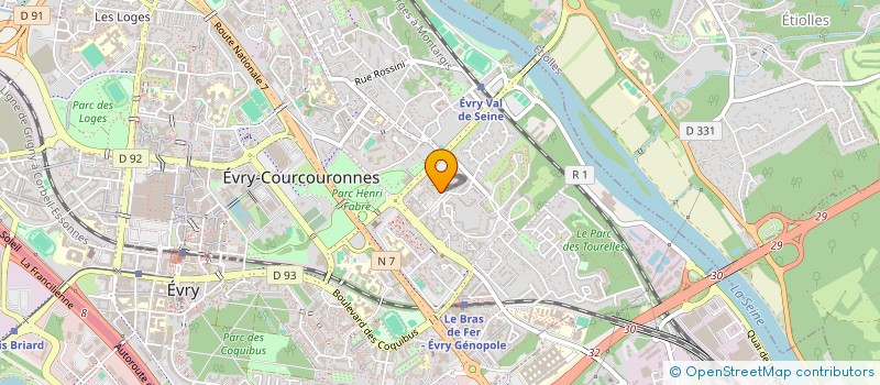 localisation de l'entreprise MBM MULTISERVICES  EVRY-COURCOURONNES