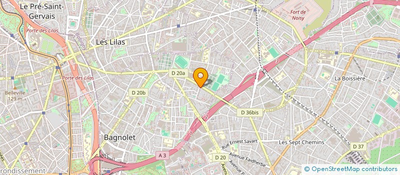 localisation de l'entreprise MBM SERVICES à BAGNOLET