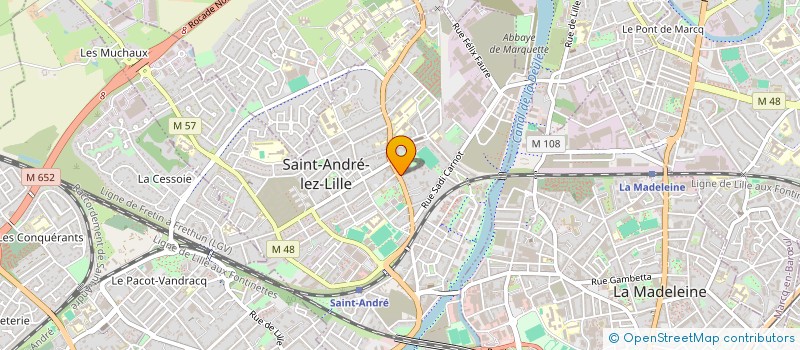 localisation de l'entreprise MBM UTILITAIRES à SAINT-ANDRE-LEZ-LILLE