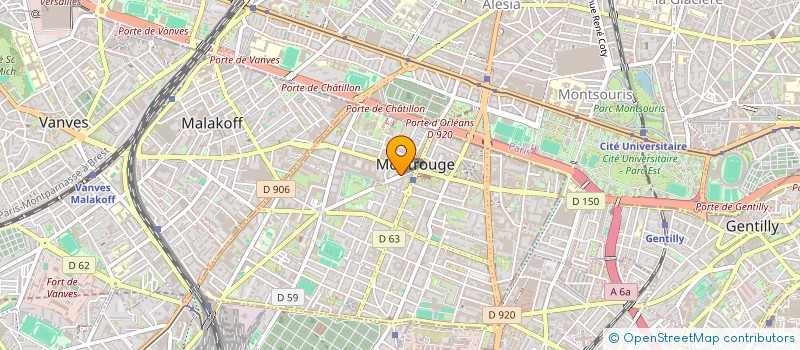 localisation de l'entreprise MBM3  MONTROUGE