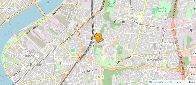 localisation de l'entreprise MBMC  CENON