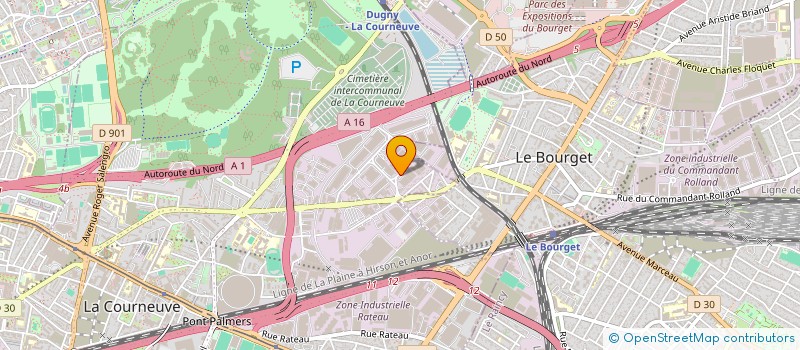localisation de l'entreprise MBMGC à LA COURNEUVE
