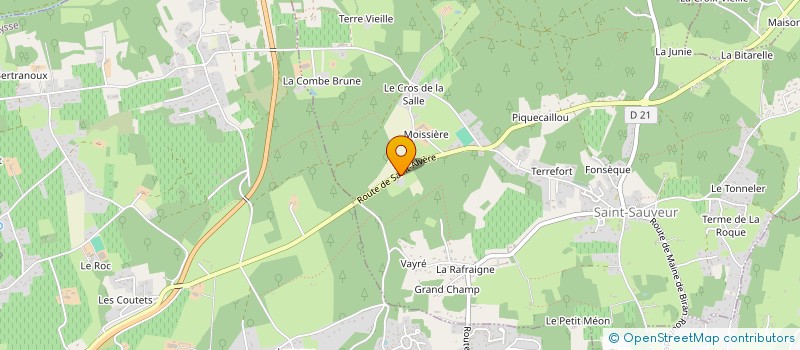 localisation de l'entreprise MBN.  SAINT-SAUVEUR