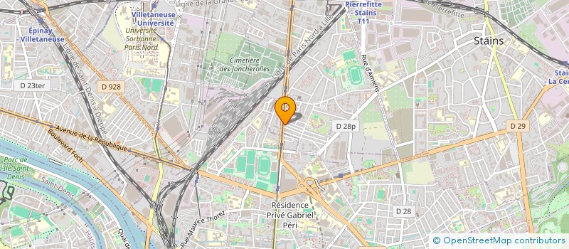 localisation de l'entreprise MBN ELECTRO à PIERREFITTE-SUR-SEINE