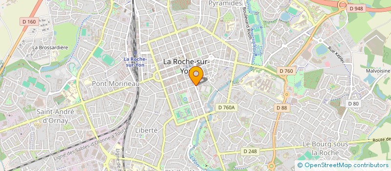 localisation de l'entreprise MBO IMMO  LA ROCHE-SUR-YON
