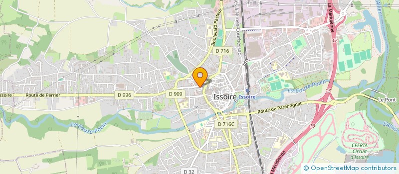 localisation de l'entreprise MBO IMMOBILIER  ISSOIRE