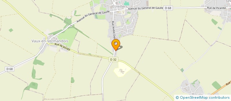 localisation de l'entreprise MBOB (MENUISERIE BATIMENT OSSATURE BOIS) à ETREILLERS