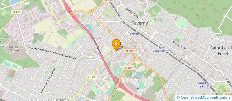 localisation de l'entreprise MBODJ CORPORATION  TAVERNY