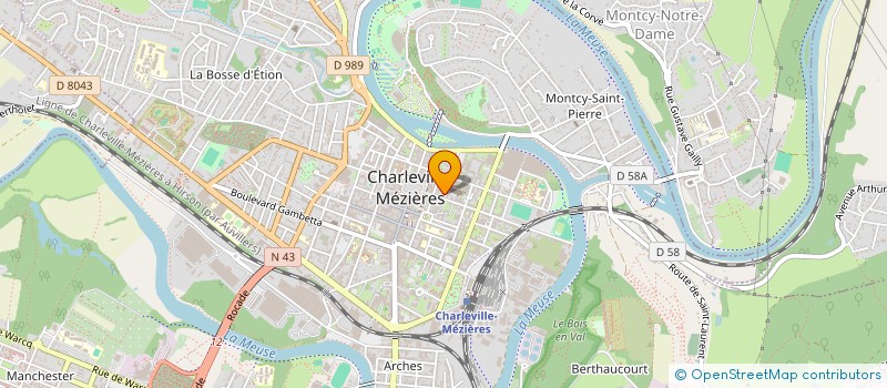 localisation de l'entreprise MBONGI 08  CHARLEVILLE-MEZIERES