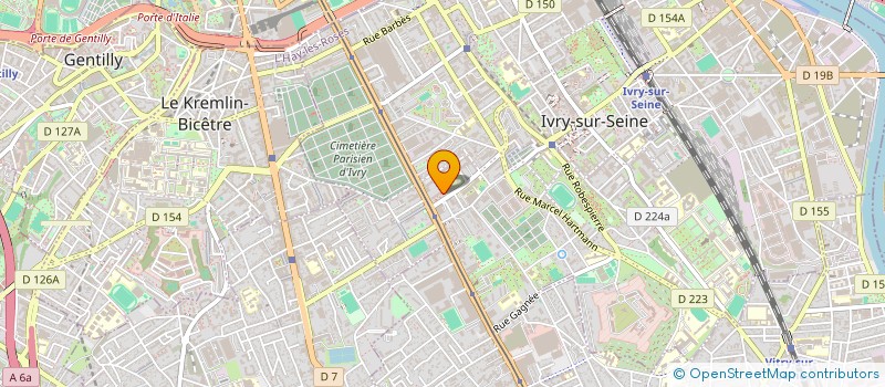 localisation de l'entreprise MBONGO TRANSPORTS à IVRY-SUR-SEINE