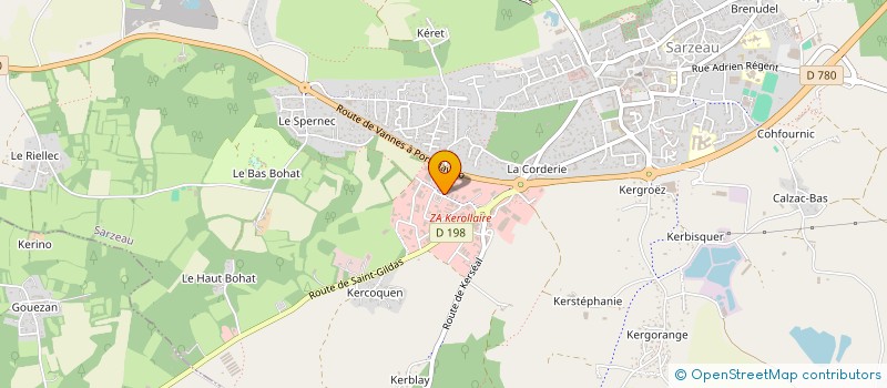 localisation de l'entreprise MBOW CARRELAGE  SARZEAU