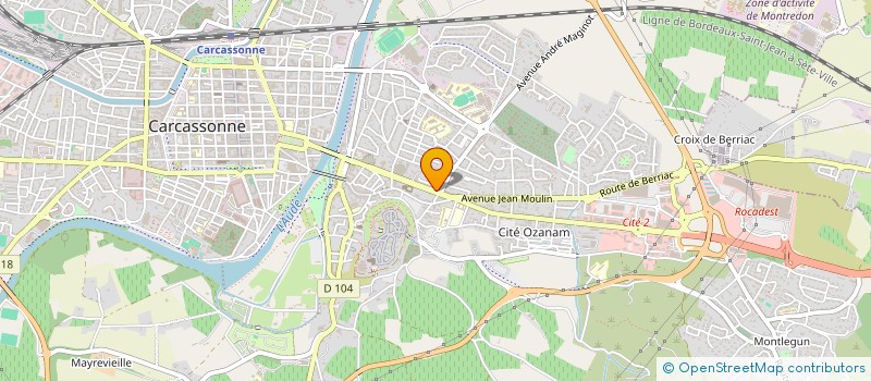 localisation de l'entreprise MBP  CARCASSONNE