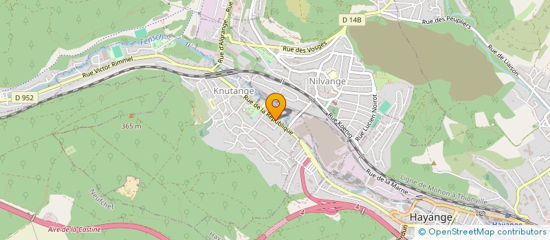 localisation de l'entreprise MBP  KNUTANGE