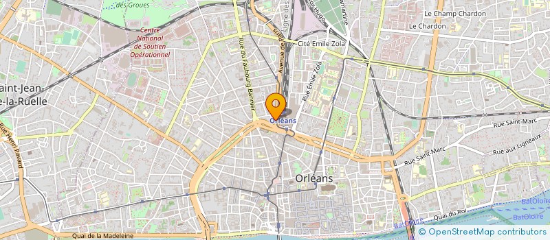 localisation de l'entreprise MBP ASSURANCES à ORLEANS