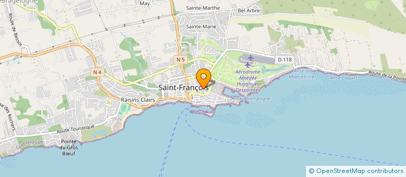 localisation de l'entreprise MBP AUTO à SAINT-FRANCOIS