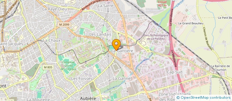 localisation de l'entreprise MBP CONCEPT  CLERMONT-FERRAND