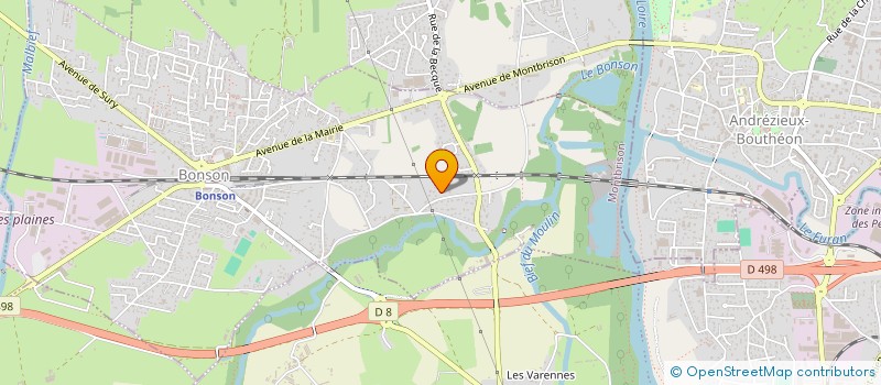 localisation de l'entreprise MBPS  BONSON