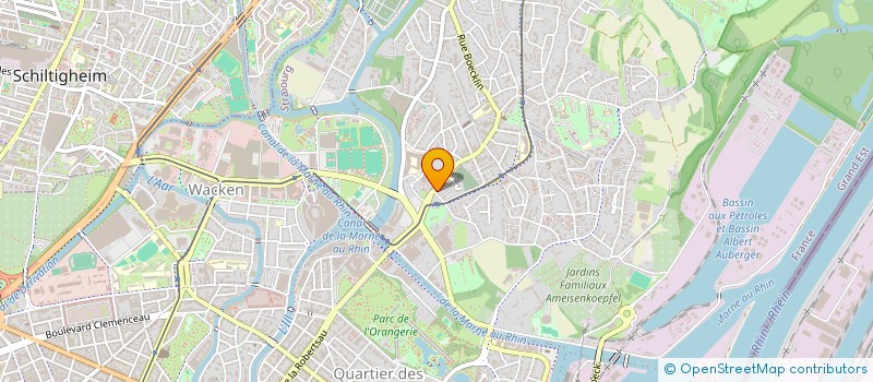 localisation de l'entreprise MBR à STRASBOURG