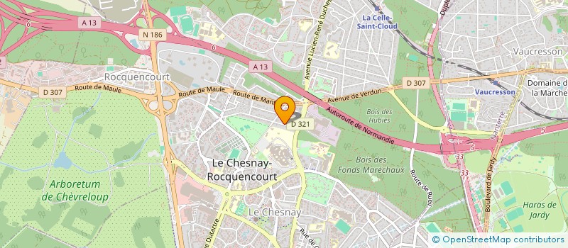 localisation de l'entreprise MBR CONSULTING  LE CHESNAY-ROCQUENCOURT