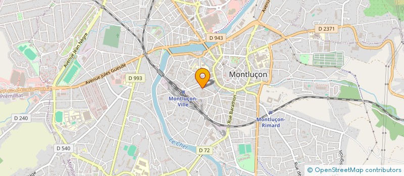 localisation de l'entreprise MBR DECOR  MONTLUCON