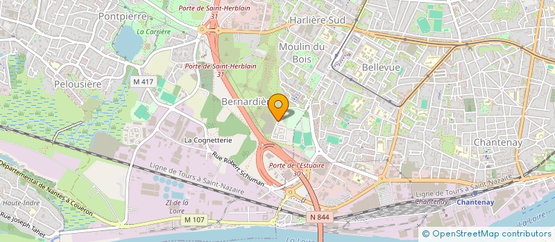 localisation de l'entreprise MBR TRANSPORT à NANTES