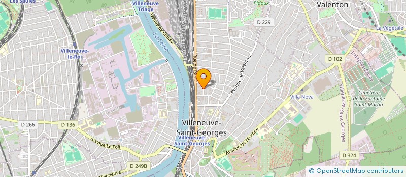 localisation de l'entreprise MBS à VILLENEUVE-SAINT-GEORGES