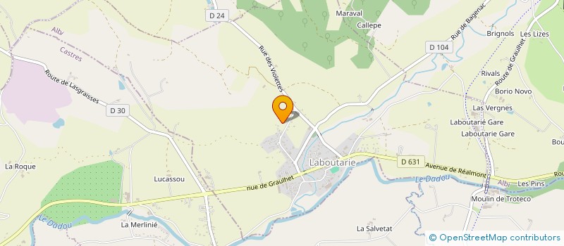 localisation de l'entreprise MBS CONSTRUCTIONS à LABOUTARIE