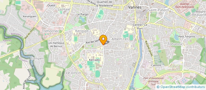 localisation de l'entreprise MBS CONSTRUCTIONS à VANNES