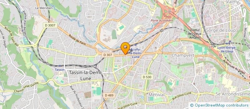 localisation de l'entreprise MBS DIFFUSION  TASSIN-LA-DEMI-LUNE