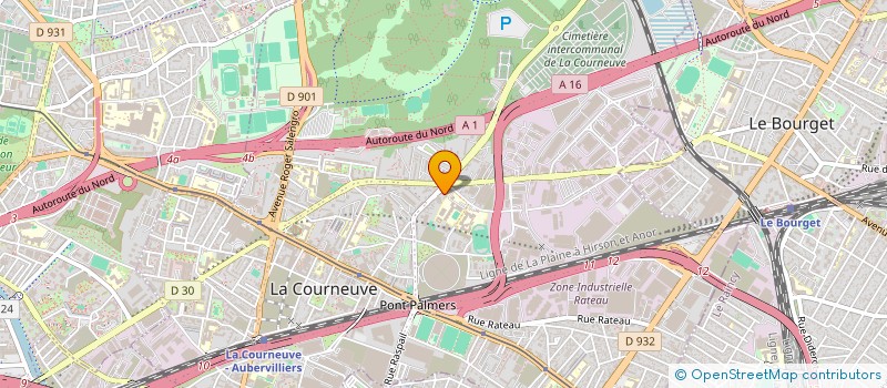 localisation de l'entreprise MBS SERVICES à LA COURNEUVE