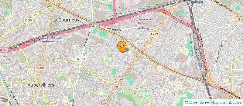 localisation de l'entreprise MBS VISION à LA COURNEUVE