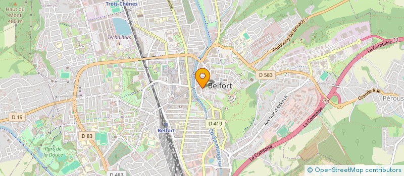 localisation de l'entreprise MBSC IMMO  BELFORT