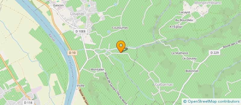 localisation de l'entreprise MBSD  LOUPIAC