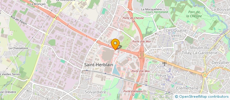 localisation de l'entreprise MBT 44 à SAINT-HERBLAIN