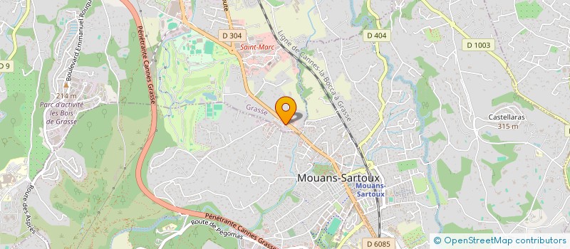 localisation de l'entreprise MBT  PEGOMAS