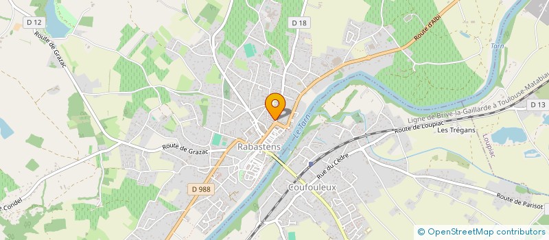 localisation de l'entreprise MBT  RABASTENS