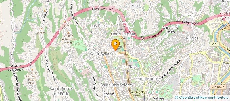 localisation de l'entreprise MBT INVEST  NICE