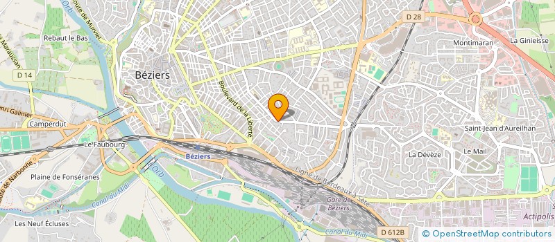 localisation de l'entreprise MBTD à BEZIERS