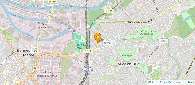 localisation de l'entreprise MBTP à SUCY-EN-BRIE