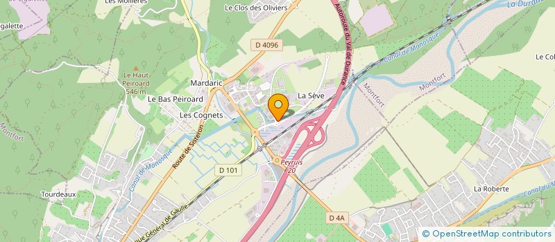 localisation de l'entreprise MBTP  PEYRUIS